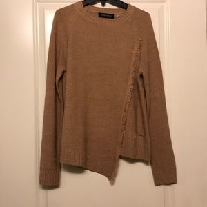 Asymmetrical Ivanka Trump Beige Sweater